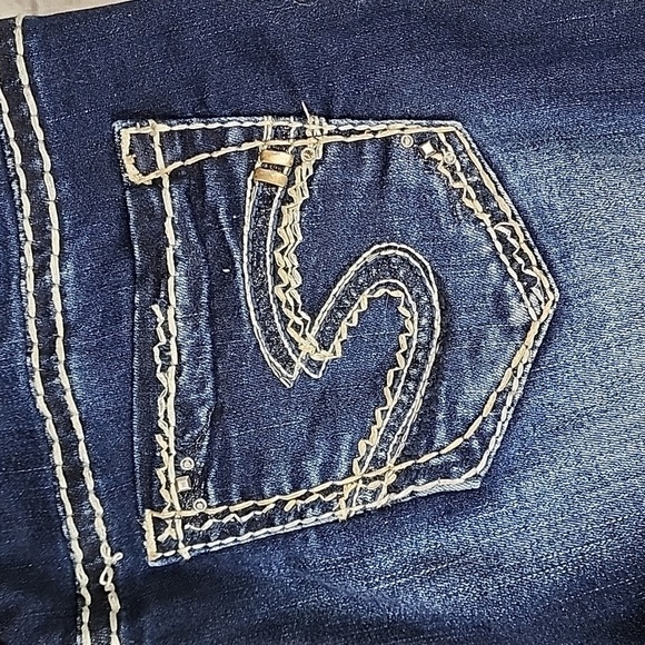 Silver Jeans Suki Mid Rise Straight Leg Dark Blue Wash 29W - Picture 11 of 16